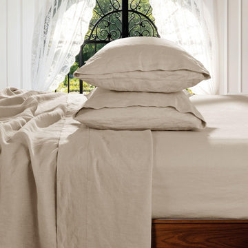 100% French Linen Sheets - Bed Sheets