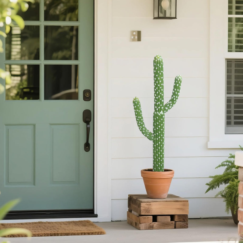 Cactus Succulent Plant 34'' Fake Desert Cacti Decor