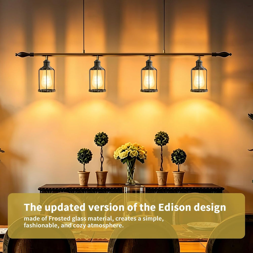 ST58 6-Pack Dimmable E26 Edison Bulbs,Soft White Frosted LED Bulbs