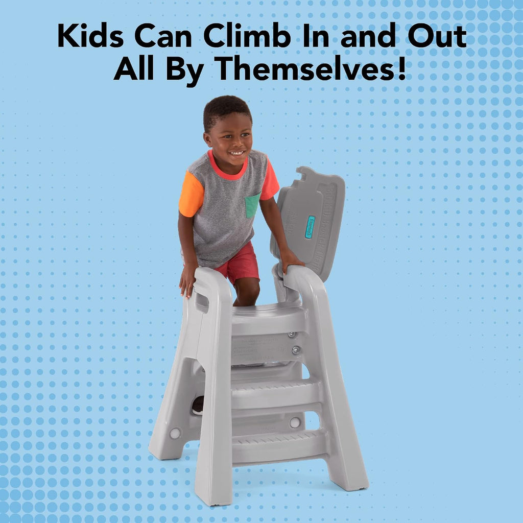 Big Kids Booster Seat, Lightweight Toddler Booster Chair for Dining Table and Kitchen, Toddler Kitchen Helper, Made