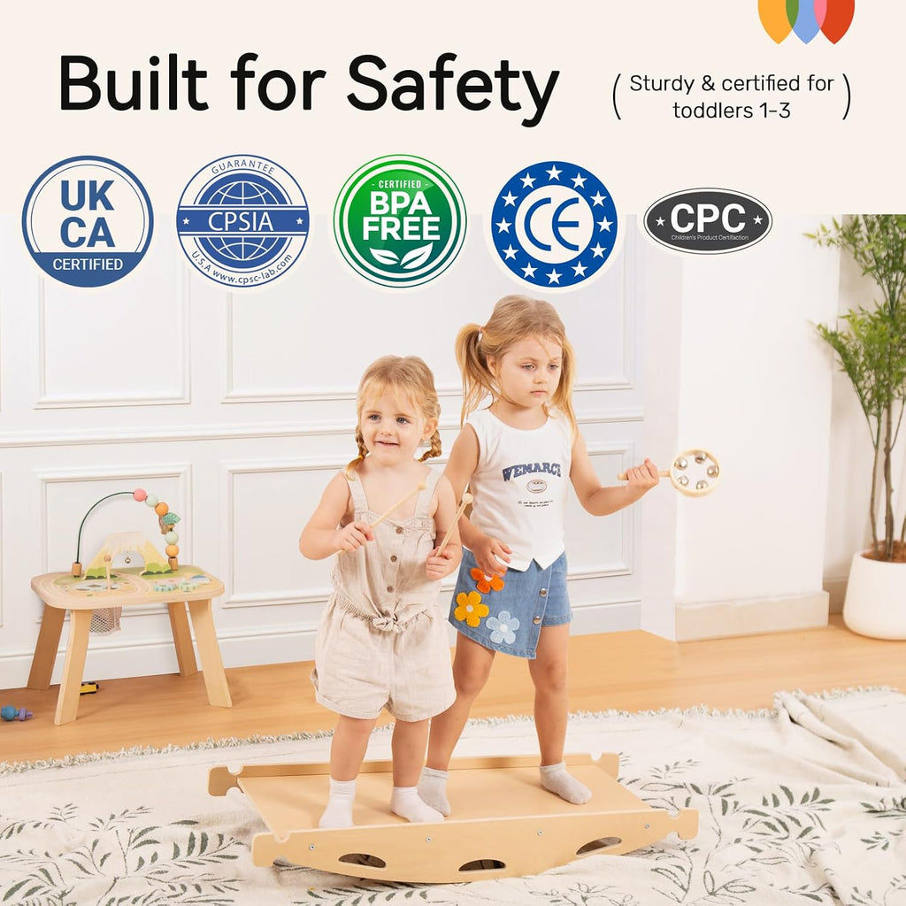 Triangle Set, Montessori in-1 Climbing Set with Cushion