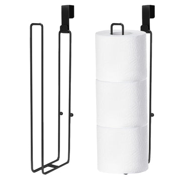 Black Toilet Paper Holder, Over The Tank Toilet Paper Roll Holder Wall Mount, Matte Black Camper Accessories Tissue