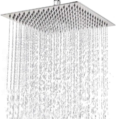 High Pressure Rain Shower Head, 304 Stainless Steel Large Rainfall Showerhead for Bathroom, Easy to Install