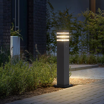 Pathway Light Hardwired E26 Walkway Lantern Outdoor Black Path Light