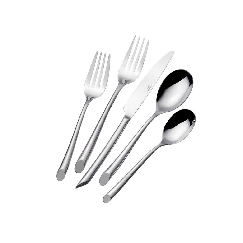 Living - Wave - Wave 42-Piece Flatware Set - Silver