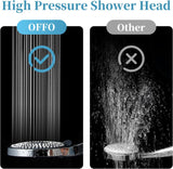 Handheld Shower Head, 6-Mode High Pressure Handheld Sprayer High Flow Large Powerful Boosting Handheld Showerhead for