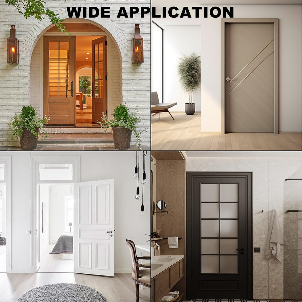 6 Pack Stainless Steel 4'' Door Hinges for Exterior & Interior Doors, 4in x 4in Heavy-Duty Ball Bearing Door Hinges