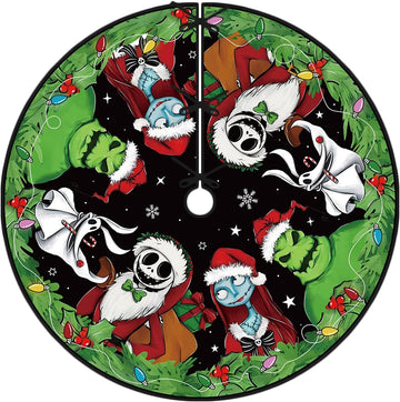Christmas Tree Skirt 48 Inch New Year Xmas Decorations