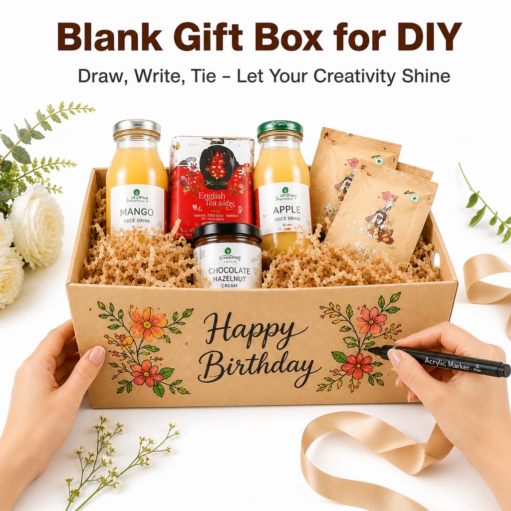 10 PCS Empty Gift Basket Kit with 500g Crinkle Paper Filler Kraft
