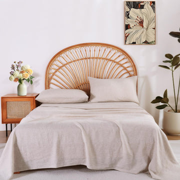 100% Pure Linen Sheets Sets, Natural French Linen Sheets