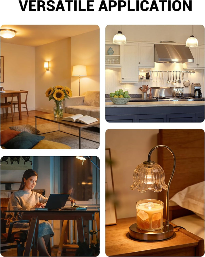 Candle Warmer Lamp Bulb, GU10 Led Bulb 120V 50W Light Bulbs for Candle Lamp, GU10+C, MR16 with Glass Cover, 2700K