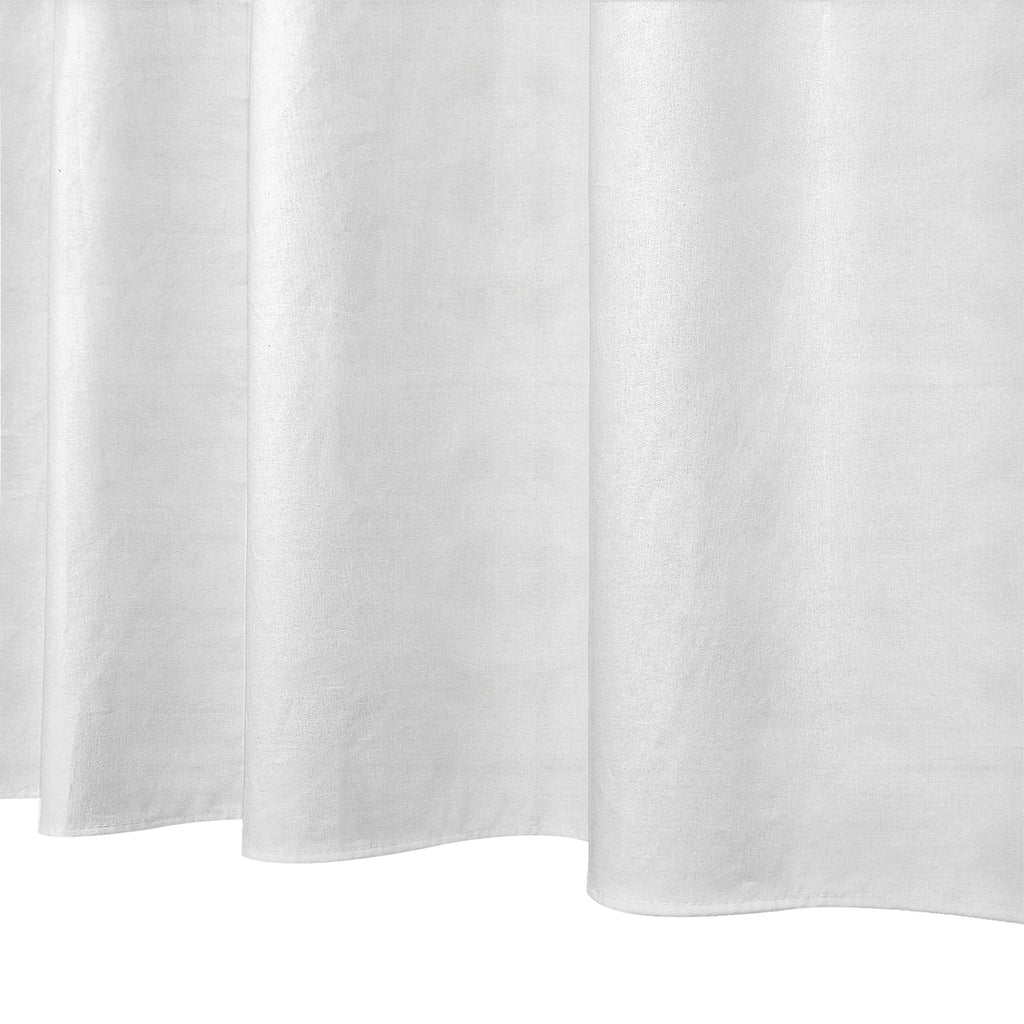 100% Cotton Shower Curtain 48x84", Narrow White for RVs or Small Bathtubs