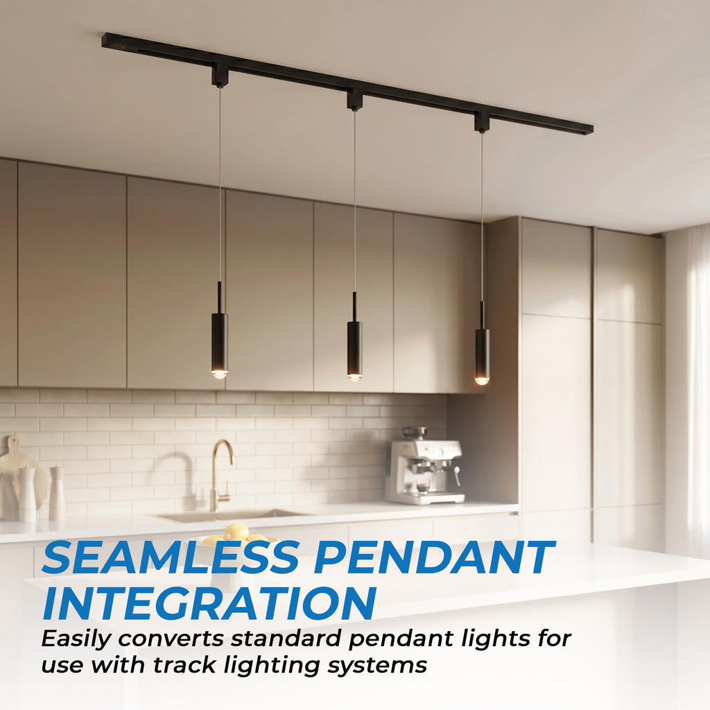 Pendant Track Adapter (2 Pack) - Track Light Adapter for H Track