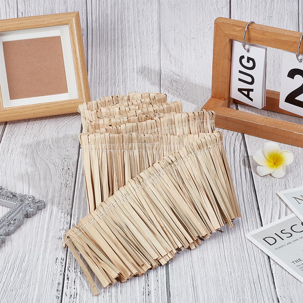 Coffee Raffia Tassel Fringe Straw Decor Trim for Sewing Making