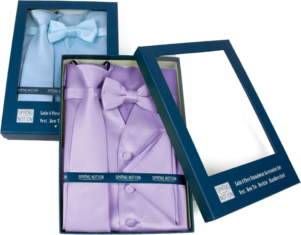 Boys' Piece Satin Tuxedo Vest Set - Weddings, Prom, and Quinceañera Chambelán