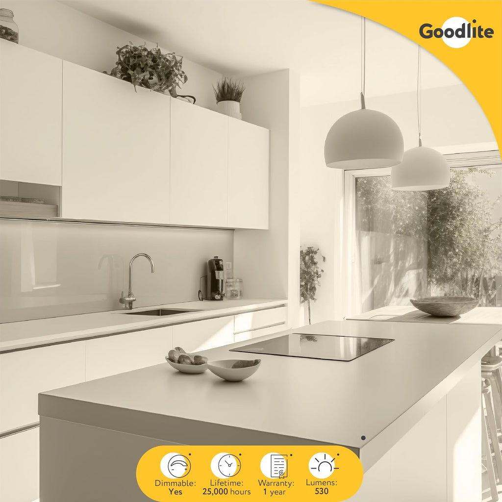 7W GU10 LED, 50W Halogen Bulbs Equivalent, Dimmable, 550lm, 40° Beam Angle, CRI 90, UL Listed, Neutral White
