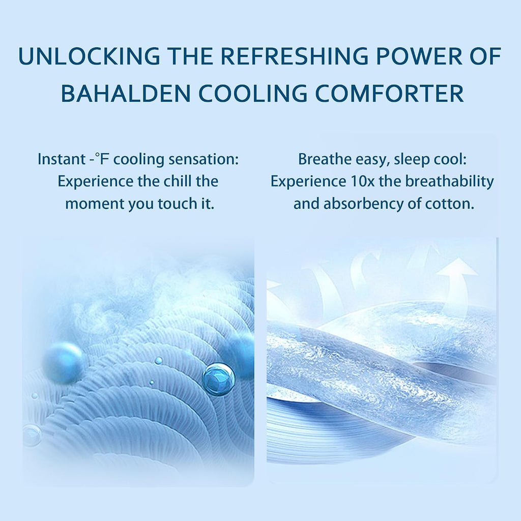 Cooling Comforter for Hot Sleepers, All Season Breathable Lightweight Comforter, Double Sided Cooling Blanket Cozy