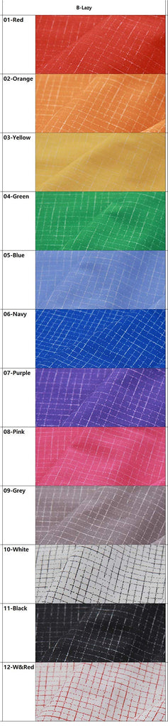 Stripe Lazy Gingham 20COUNT Cotton Print Fabric (Quarter, B-Lazy)