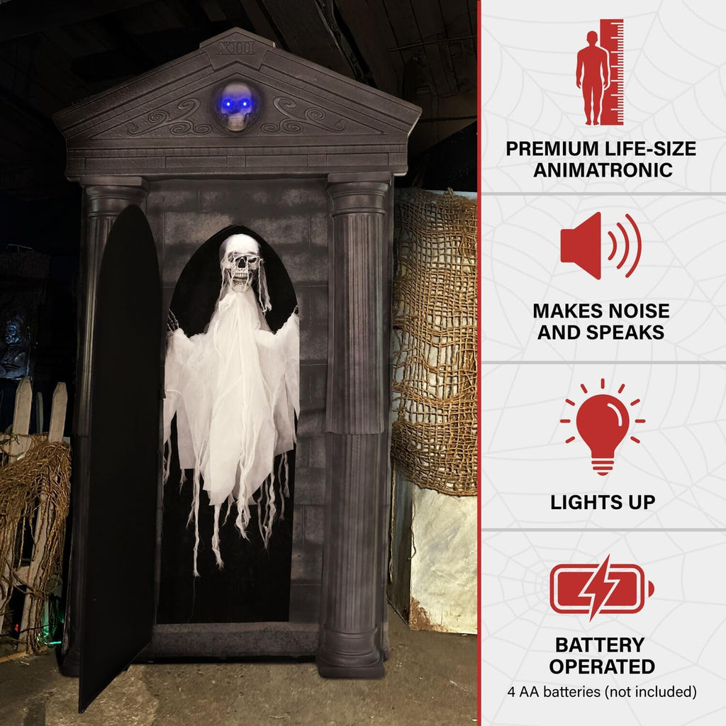 6.7-Ft. Motion-Activated Animatronic Mausoleum