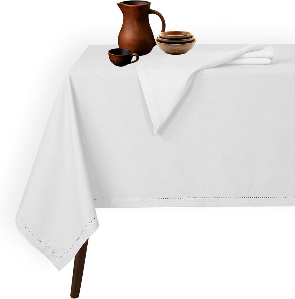 Cotton tablecloth - White