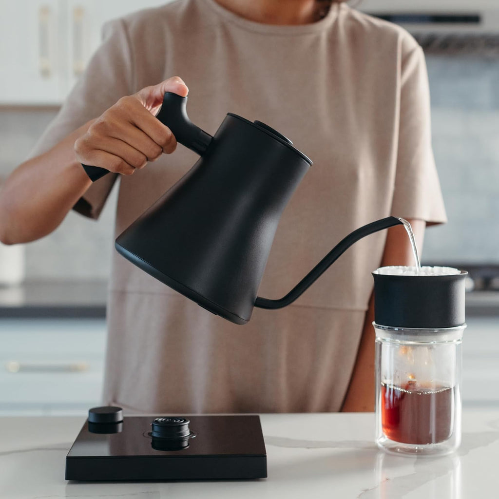 Stagg EKG Pro Gooseneck Electric Kettle, Brew Timer, 0.9 Liter | To-the-Degree Temp Control, Color LCD, Temp Hold