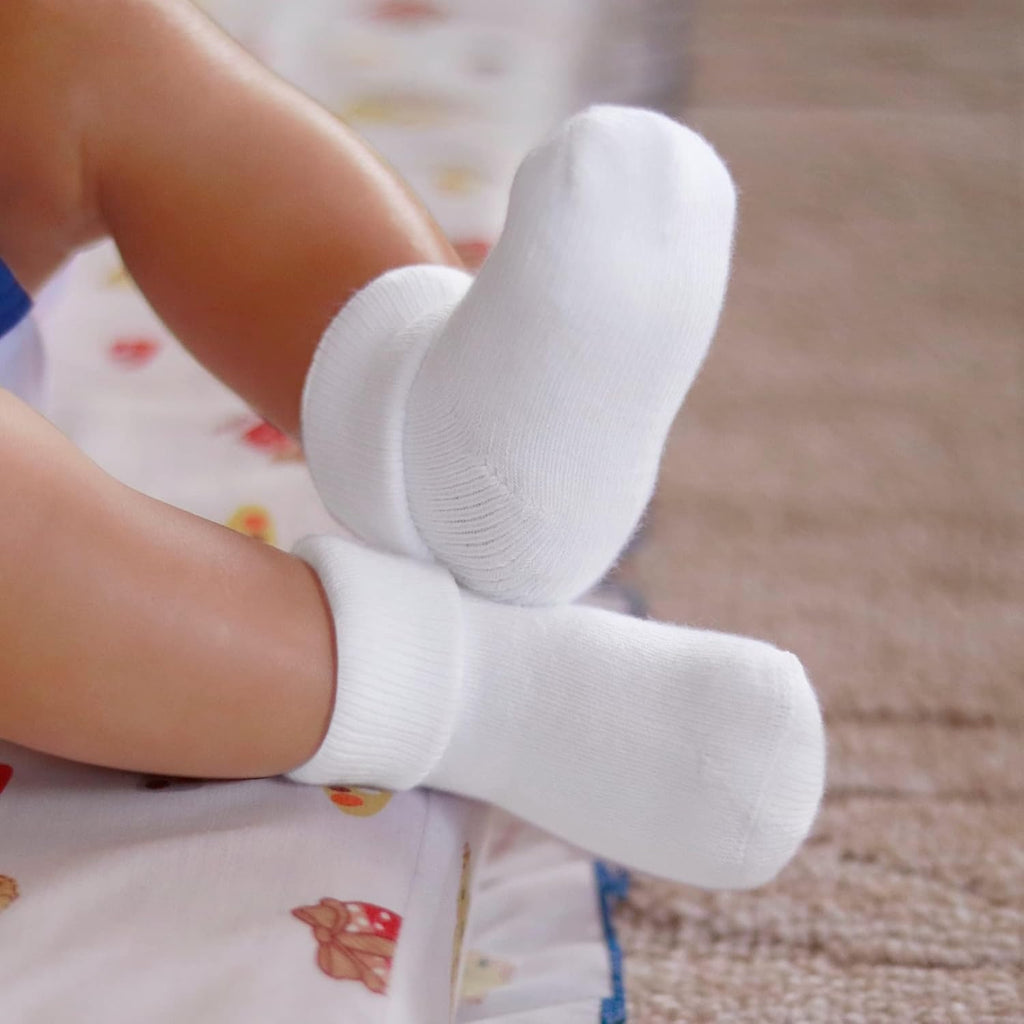 Baby Socks Soft Terry Turn Cuff For Newborns