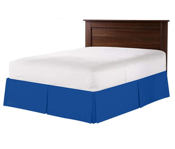 Box Pleated Bedskirt - Split Corner Bedskirt California King Size - Pleated Dust Ruffle Bedskirt - 100% Egyptian