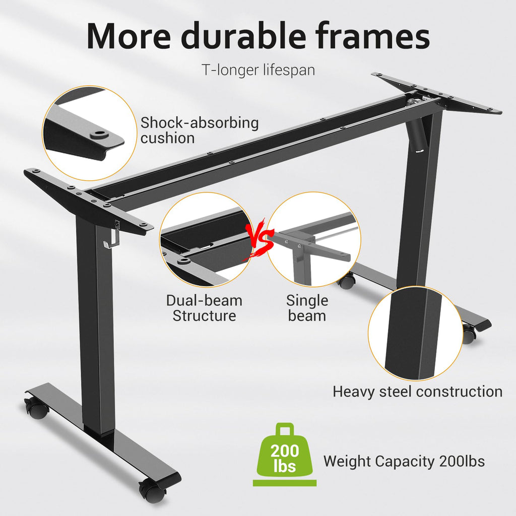 Electric Standing Desk 71 x 28in with Power Outlets, Rolling Stand up Desk with Large Mouse Pad, 3 USB Ports & 3