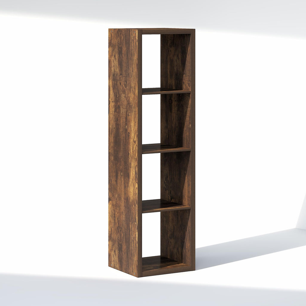 Cubic Extra Thick 4-Cube Closet Organizers and Storage, Amber Pine