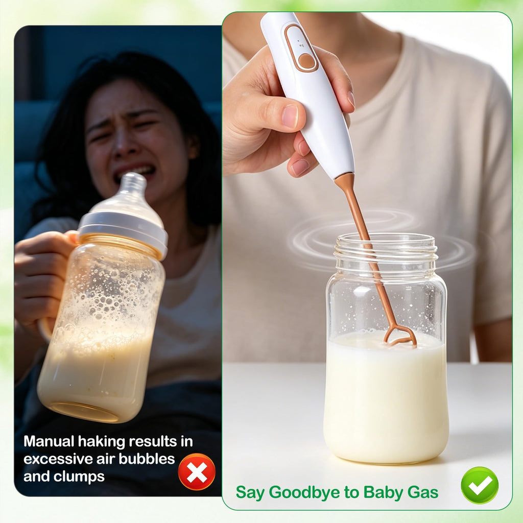 Portable Rechargeable Baby Formula Mixer (White)