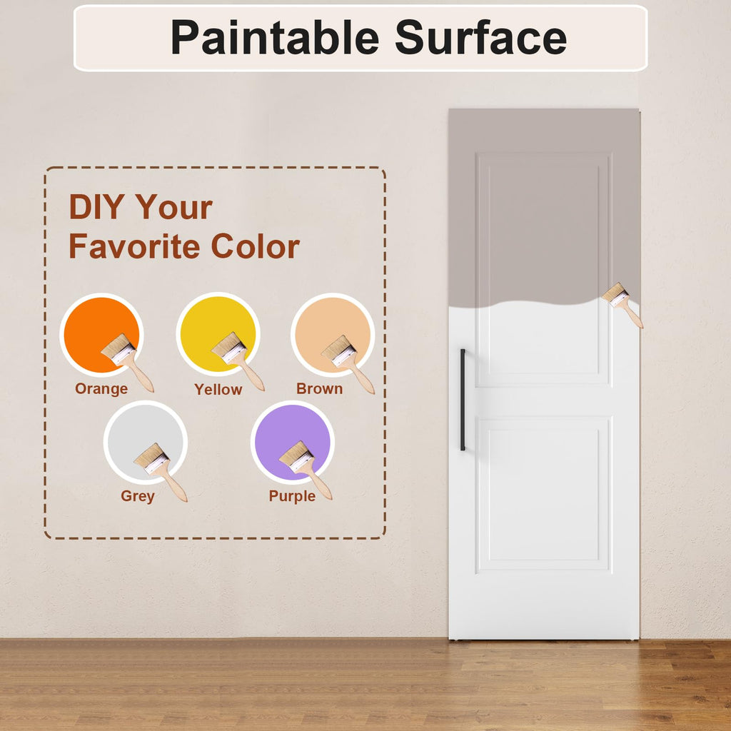 30"x84" Concealed Sliding Barn Door with Soft Close Hardware Kits