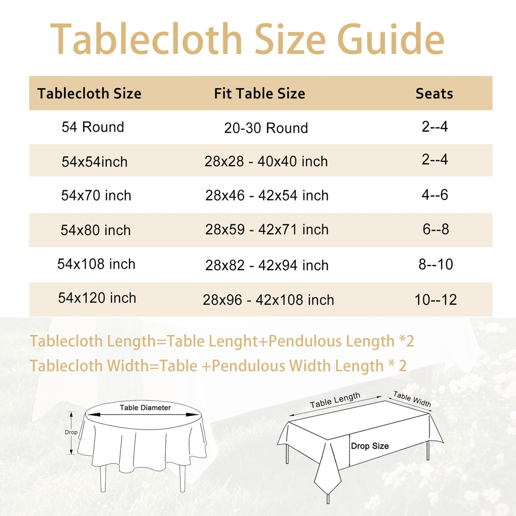 Rustic Rectangle Tablecloths, Farmhouse Cotton Linen Waterproof Burlap Table Cloth, Wrinkle Stain Resistant Washable