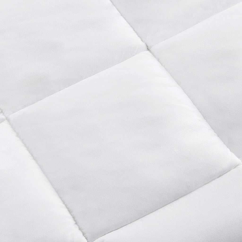 White Down Alternative Comforter and Duvet Insert with Corner Tabs, Machine Washable, Full/Queen, Light