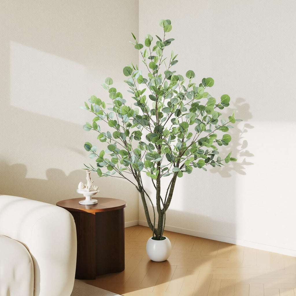 Artificial Eucalyptus Tree 5FT, Indoor Outdoor Faux Tree
