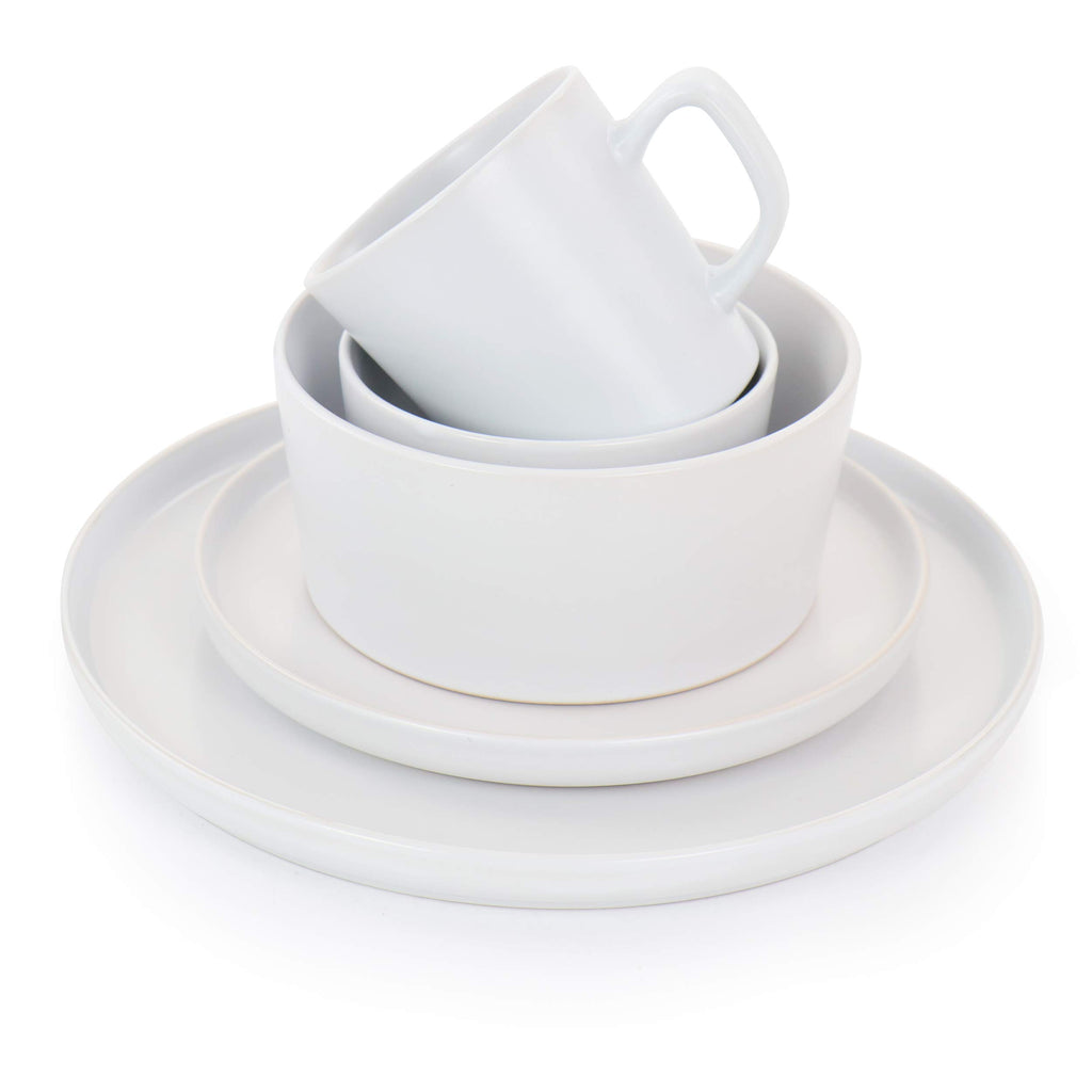 Luxmatte Contemporary Dinnerware Set (1, White)