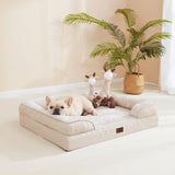 Orthopedic Dog Beds for Extra Large Dogs, Waterproof Memory Foam XL Pet Bed with Sides