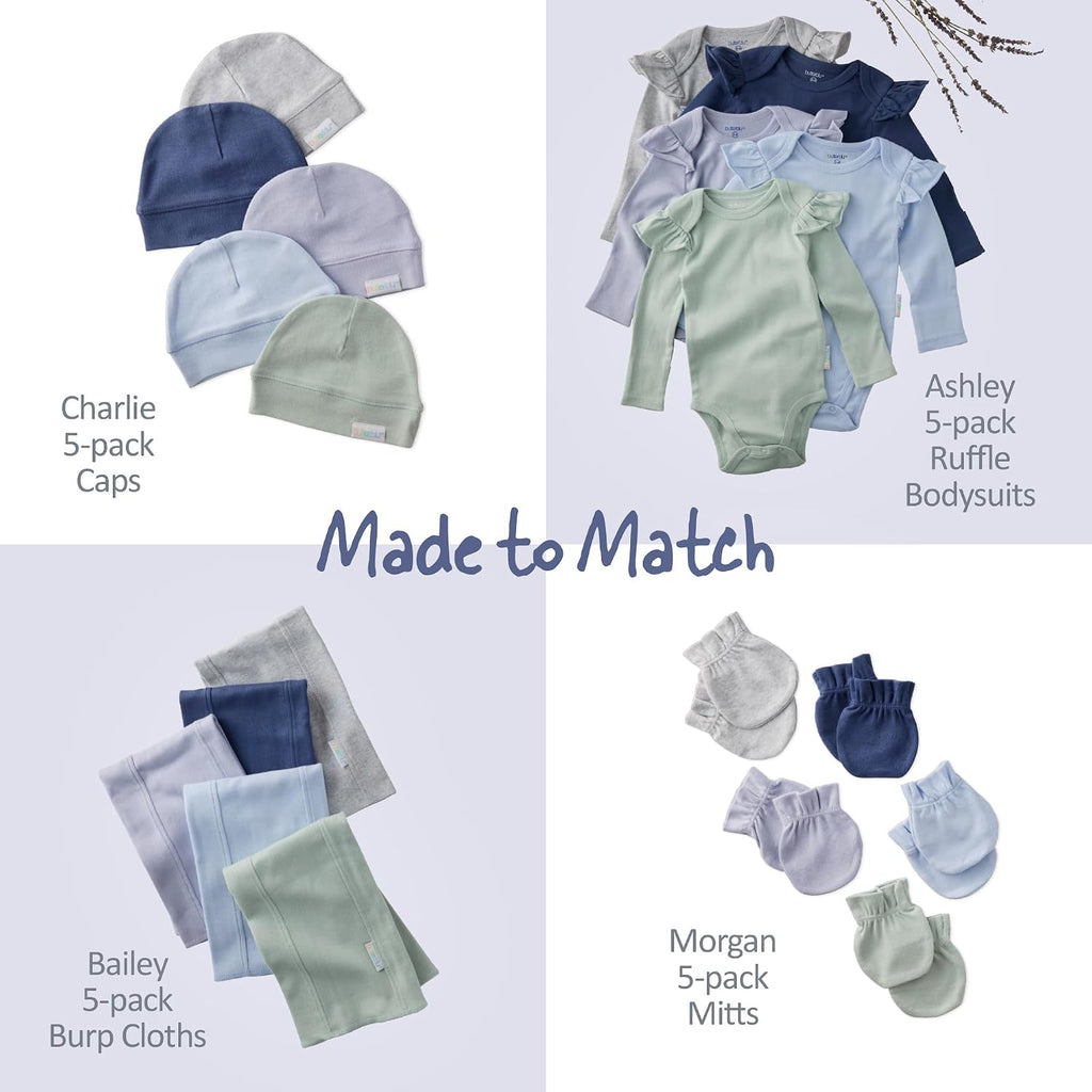 Blake Pack Long Sleeve Bodysuits 100% Organic Cotton, Unisex