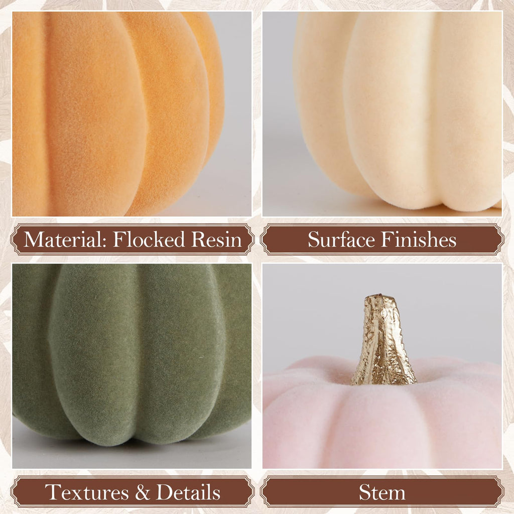 Mini Fall Pumpkin Decor, Fake Decorations, 12PCS