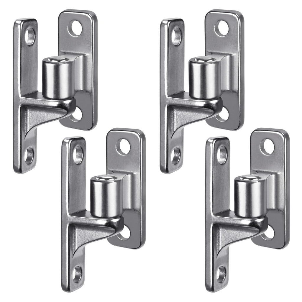 Heavy Duty 304 Stainless Steel Gate Hinges, Non-Welded One-Piece Design, Wall Mount Gate Hinges with 5/8'', Post