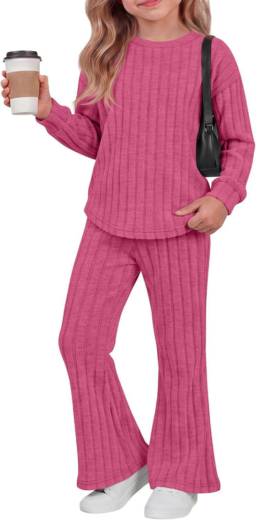 Toddler Girl Outfits Ribbed Fall Clothes
