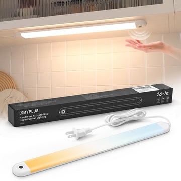 16" Hand Wave Under Cabinet Lights with 5 Color Temperature