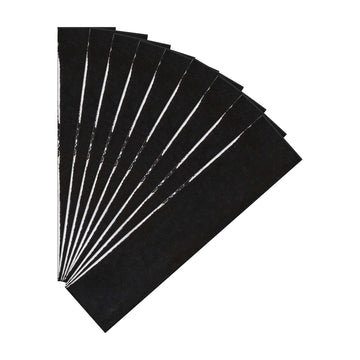Black Glossy Porcelain Subway Zellige Look Tile - 2"x8" Wall and Floor, Backsplash, Shower,Fireplace Accent