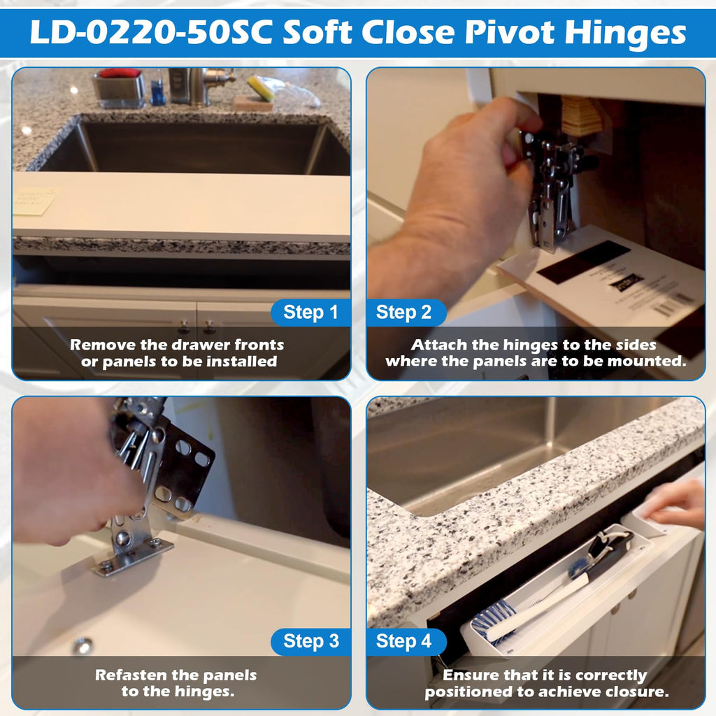 Soft Close Pivot Hinges Self Closing Cabinet Door Hinge