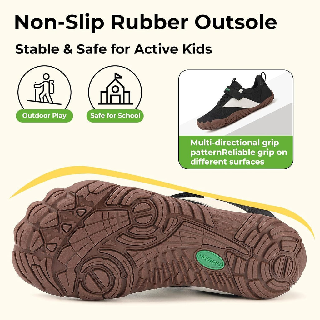Kids' Barefoot Shoes Wide Toe Box Zero Drop Sneakers Non-Slip Minimalist Shoe