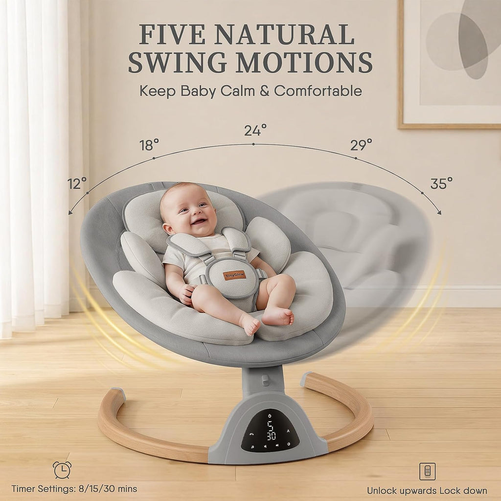 Baby Swings for Infants, Electric Baby Swing with Remote Control
