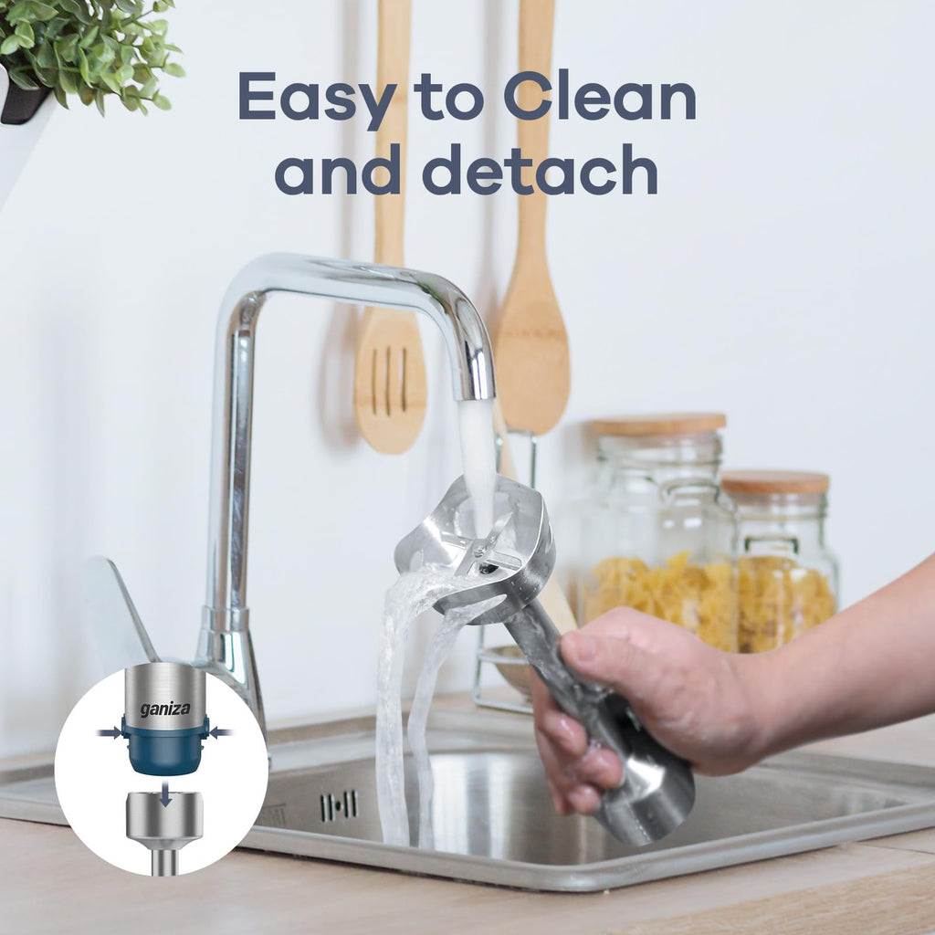 Immersion Blender 5 in 1 Hand Blender Heavy Duty Motor, Blue