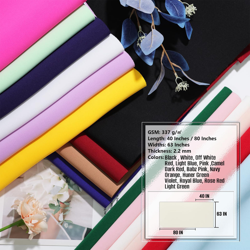 Scuba Knit Fabric Neoprene Fabric Polyester Spandex Fabric Suitable for Skirt Jacket Suits Outfit Baseball Jacket