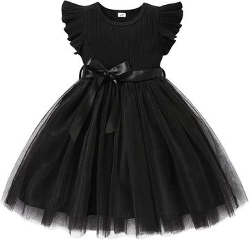 Toddler Girl Tulle Dress Summer Ruffle Sleeveless Baby Girl Fashion Casual Dresses 2