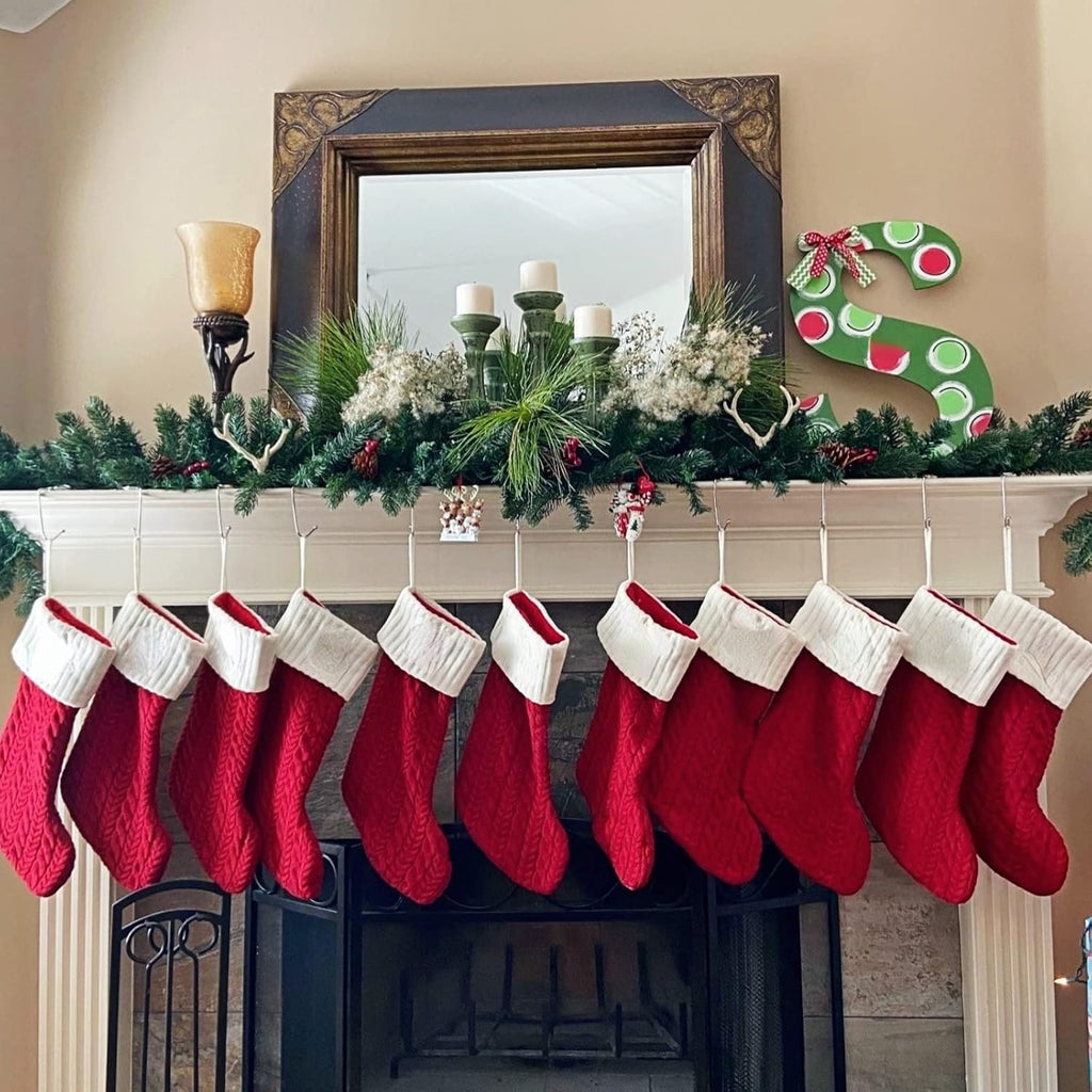 Prelit Artificial Pine Garland w/100 LED Lights, Pine Cones, Red Berries & Timer, Lighted Christmas Garland