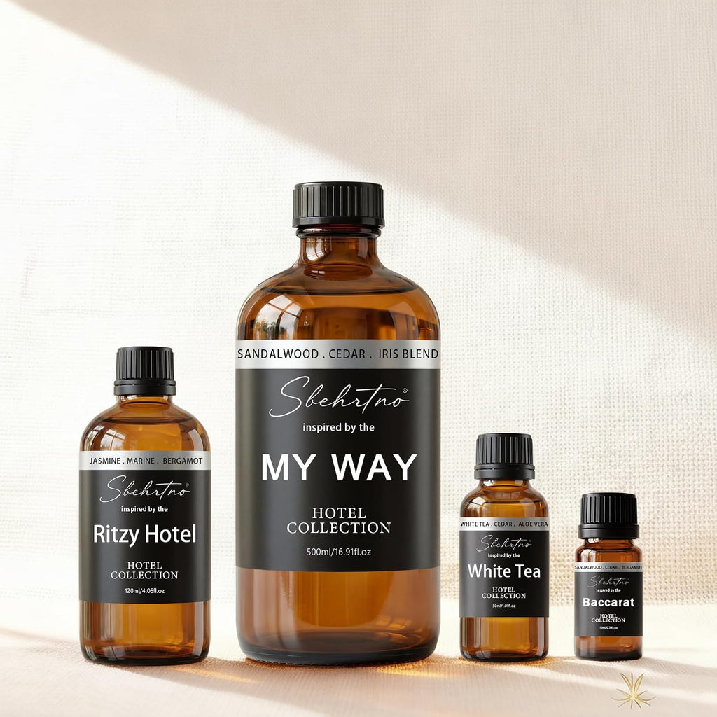 Hotel Diffuser Oil Gift Set-Luxury Hotel Inspired Fragrance Oils for Diffusers, Premium Aromatherapy Home Fragrance - Set of 2